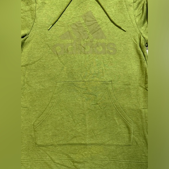 Adidas Womens Logo Hoodie Sweatshirt Green Size Large - Picture 6 of 6